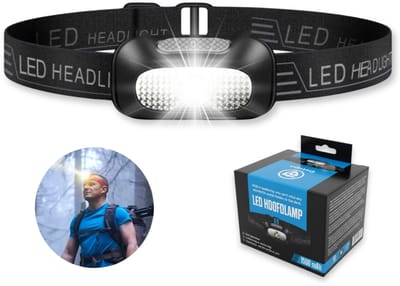 Hoofdlamp Led Oplaadbaar - 5 Lichtstanden met Wit en Rood Licht - Waterdicht en Verstelbaar - Voor Hardlopen en Klussen