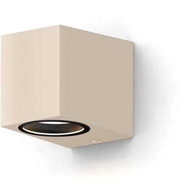 Calex Smart Wandlamp Buiten Zand - Rechthoekig - Downlight - RGB LED - Dimbaar - App & Spraakbediening - IP54
