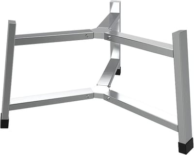 Vuurplaats Standaard - Buitenhaard Onderstel - Kampvuur Koken - Stabiel Driehoek Ontwerp - 195 Inch - Zilver