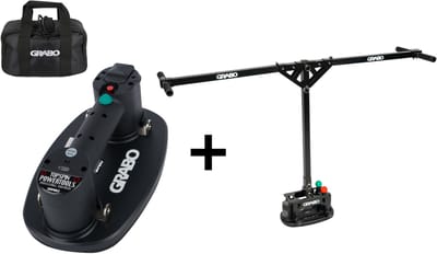 GRABO Plus in Tas + GRABO Erguo T-Lift - Elektrische draagbare vacuümzuiger - Handgereedschap - Hefvermogen 120 kg