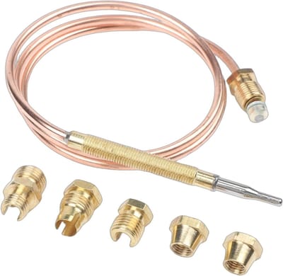 Thermokoppel Kit - Gas Sensor - Verwarming Reparatie - Hoge Gevoeligheid - 90 cm - Zilverkleurig