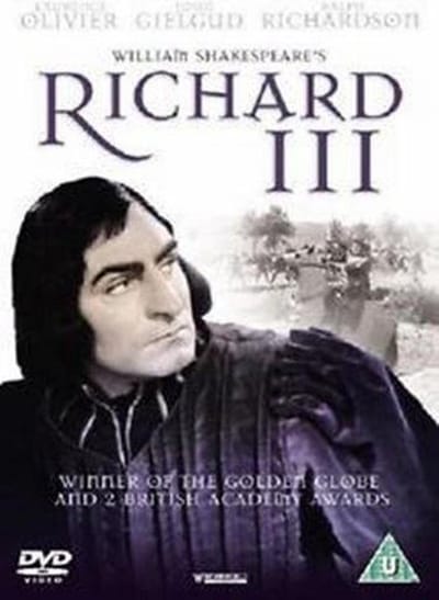 Richard Iii. Richard 3Rd. Dvd. Region Free.Laurence Olivier. Gielgud (UK Import) Geen Nederlandse Ondertiteling
