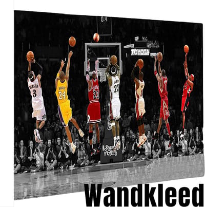 Allernieuwste.nl® Basketbal Wereld Toppers Wandkleed Wandtapijt Wanddecoratie Muurkleed Tapestry - NBA Sport Stars Poster - Kleur - 100 x 150 cm