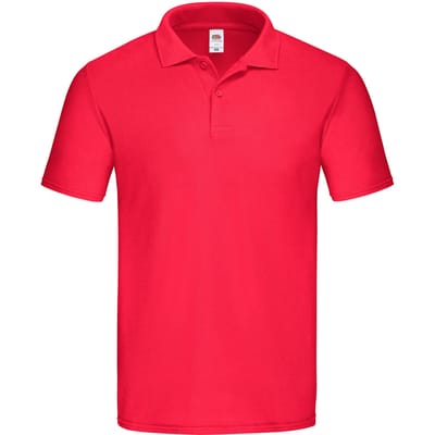 Fruit of the Loom Heren Origineel Piqué Poloshirt (Rood)