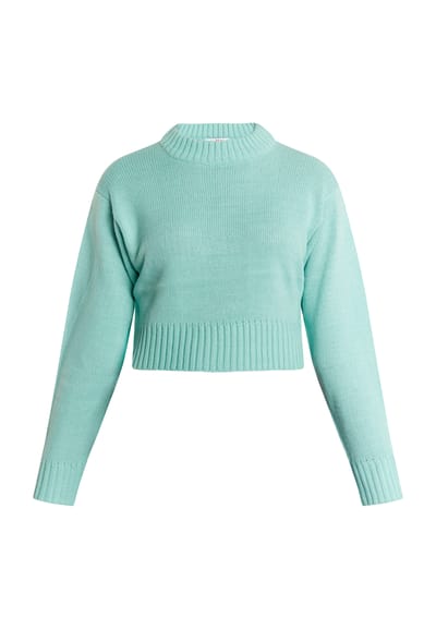 Mymo korte trui Dames aqua