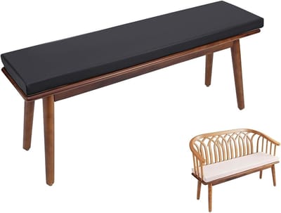 Bankkussen Waterdicht - Terraskussen Tuinbank - Buiten Zitten - Afneembare Hoes - 150 x 40 cm - Beige