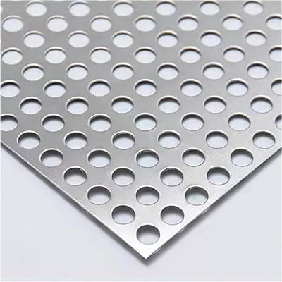 Geperforeerde Plaat - Roestvrij Staal Gaas - Doe-het-zelf Projecten - Corrosiebestendig - 30 x 120 cm - Zilverkleurig