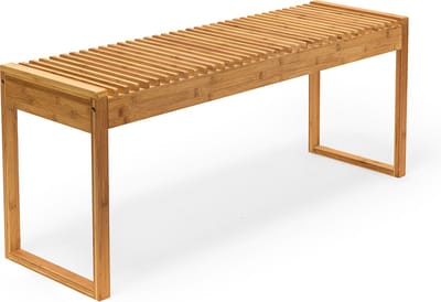 halbank bamboe - stabiel - 3-4 personen - 47 x 120 x 33 cm - natuur