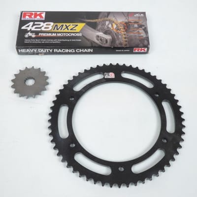 kettingset france uitrusting voor motor yamaha 125 dtr 1993 tot 2006 16x57 steek 428 / 3rm/4bl nieuw