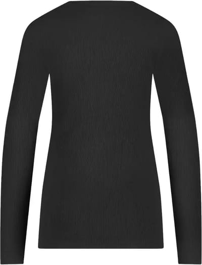 Ten Cate thermo long sleeve zwart rib voor Dames | Maat M