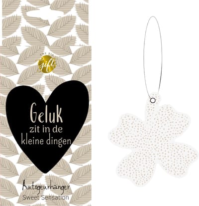 The Big Gifts Autogeurhanger - Geluk - Sweet Sensation - cadeau verpakking