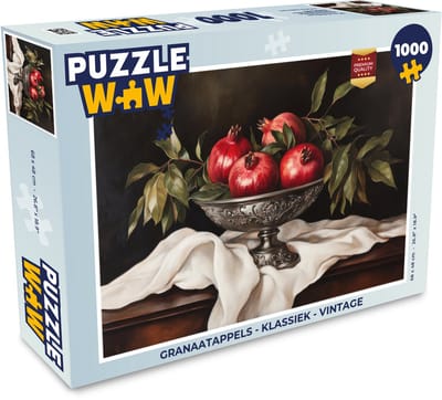 Puzzel Granaatappels - Klassiek - Vintage - Legpuzzel - Puzzel 1000 stukjes volwassenen