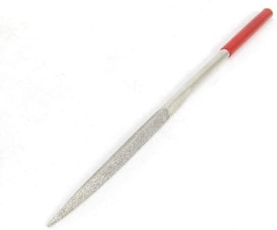 Driehoekvijl - Metaalvijl - Materiaal Bewerken - Ergonomische Grip - 180 mm - Rood Grijs