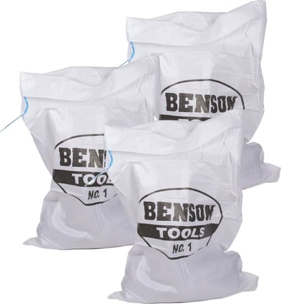 Benson Afvalzakken/vuilniszakken - 15x - trekband - 100 cm - Puinzakken