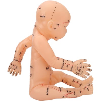 Modèle d'acupuncture Modèle de massage pour enfants Poupée d'entraînement pédiatrique Modèle d'acupuncture pour enfants