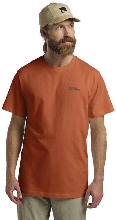 Jack Wolfskin Essential T-shirt Met Korte Mouwen Oranje M Man