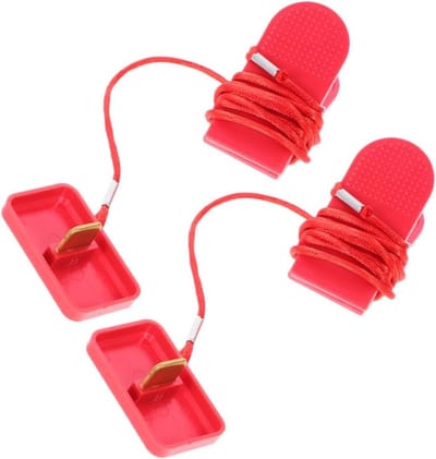 Veiligheidssleutel Loopband - Noodstop Schakelaar - Veilig Trainen - Universeel Magnetisch - 6 x 3.2 cm - Rood