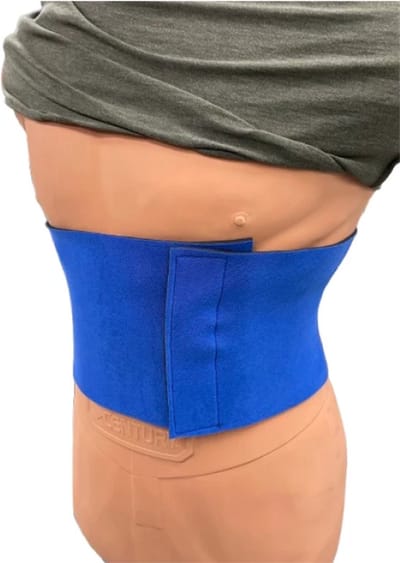 Stiel Buikband - Zweetband - Waist Trimmer Blauw - 20cm
