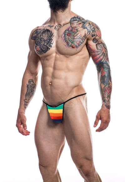 Cut4Men - Briefkini Herenstring - Rainbow XL