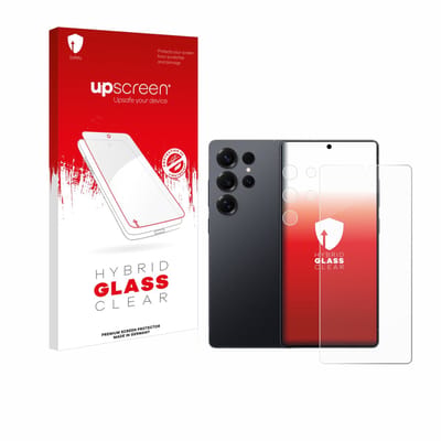 upscreen - Screenprotector voor Samsung Galaxy S25 Ultra (Voor+Camera) - Folie Beschermfolie Beschermglas transparant