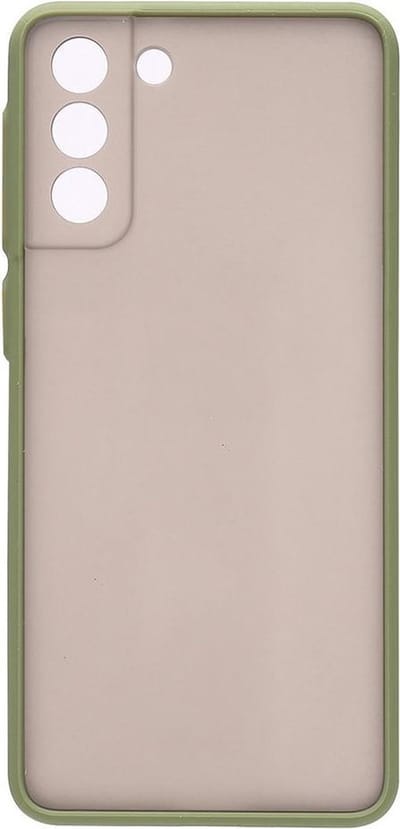 Shop4 - Samsung Galaxy S21 Plus Hoesje - Harde Back Case Transparant Groen