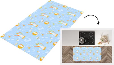 Keukenloper - Loper keuken - Patronen - High tea - Thee - 120x60 cm - Keukenloper vinyl