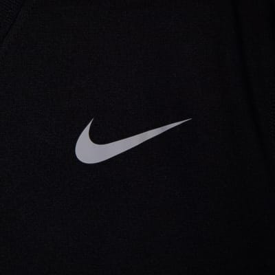 Nike Dri-Fit Simpel Logo Hardloop Sneldrogend Ademend Ronde Hals Gebreid Korte Mouw T-shirt Heren Tops Zwart 371684-010 2XL black