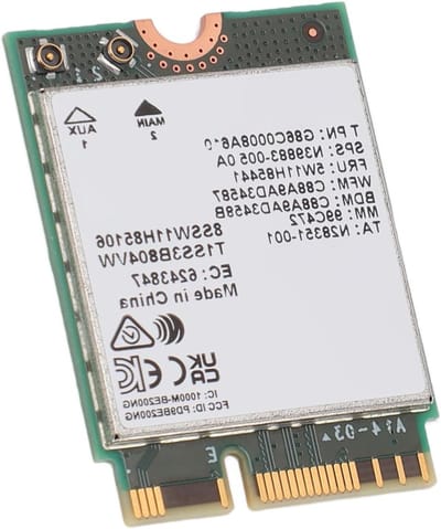 Draadloze WiFi 7 Netwerkkaart - NGFF Netwerkadapter - Sneller Internet - MU-MIMO Technologie - 8774 Mbps - Zwart