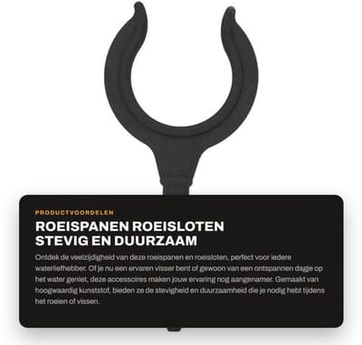 Roeisloten Stevig en Duurzaam - Roeispanhouder - Hengelbeugel - Lichtgewicht - Bootaccessoires - Geschikt voor Kajak en Rubberboot