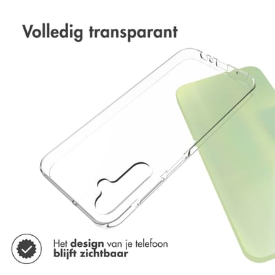 Accezz Hoesje - Geschikt voor Samsung Galaxy A15 (4G) / A15 (5G) - Clear Backcover - Transparant