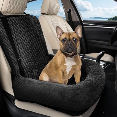 Hondenautostoel voor Kleine en Middelgrote Honden - Veilig en Zacht Huisdierenzitverhoger