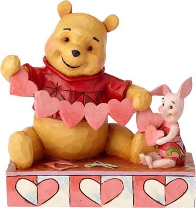 Disney beeldje - Tradition 'Valentijn' collectie - Handmade Valentines - Winnie the Pooh & Piglet