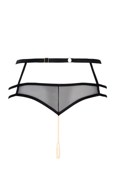 Bracli - Londoner Strumpfhosen - Luxuriöse Perlenstring-Dessous Größe S