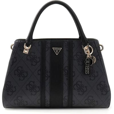 GUESS handtas schoudertas Noelle II Luxury Satchel Latte Logo / Brown bruine