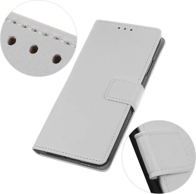 HB Hoesje Geschikt voor Samsung Galaxy S20 - Portemonnee Book Case - Pasjeshouder en Magneetlipje - Wit