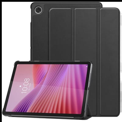 Tablet Hoes Geschikt voor Lenovo Tab M10 Gen 4 (2025) | Book Case met Standaard | Kunstlederen Beschermhoes | Tri-fold | Zwart