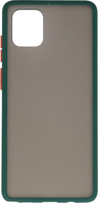 Hoesje Geschikt voor de Samsung Galaxy Note 10 Lite - Hard Case Backcover Telefoonhoesje - Donker Groen