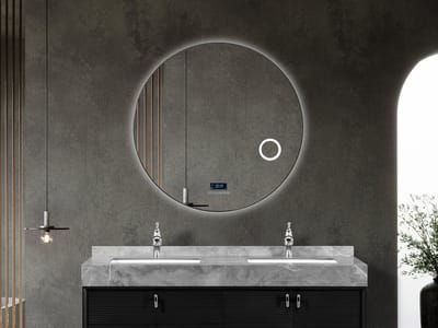 Mawialux LED Badkamerspiegel - Bluetooth - Livia - 100cm - mat zwart