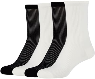camano, Women Ca-Soft Transparante Enkelsokken, Camano, Perfecte pasvorm, Ademend, Versterkt, Met de hand geketst, Transparante strepen, 4-pack, Mode.
