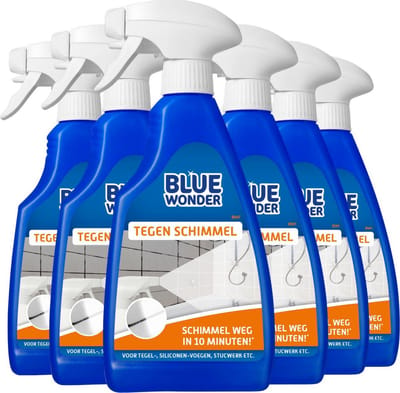 Blue Wonder Tegen Schimmel - 6 x 500 ml - Voordeelverpakking