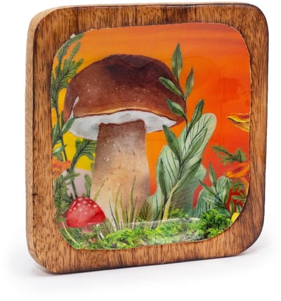 Ancient Wisdom - Decoratief dienblad - Grote vierkante sieradenbak 15x15x2,5 cm - Wierookhouder - Sieradenopberger - Interieuraccessoire - Decoratieartikel - Accessoire