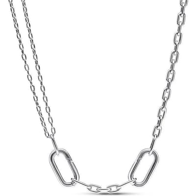 Originele ME Slim Behandelde Zoetwater Cultuurparel Ketting Voor Vrouwen 925 Sterling Zilver Europa Kraal Charm Doe-het-zelf Sieraden gray