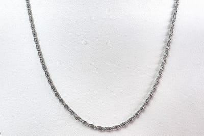 Halsketting - RVS - minimalistische ketting - met motief - 45cm ( Br 2mm ) Soepel - Elegant - tijdloos en makkelijk te combineren (layeren) met hetzelfde of andere kettingen