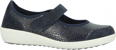 Hallux comfortschoen stretch ballerina mt:4,5 marineblauw merk: Varomed (met CE-keurmerk)