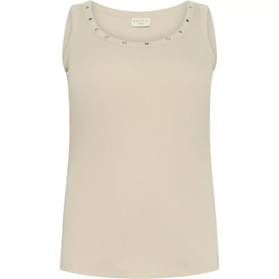 Damestanktop KAFFE Curve Carina Eyelets
