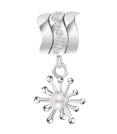 Quiges - 925 - Zilveren - Bedels -Sterling zilver - Beads - Zonnetje Kraal Charm - Geschikt – voor - alle bekende merken - Armband Z579
