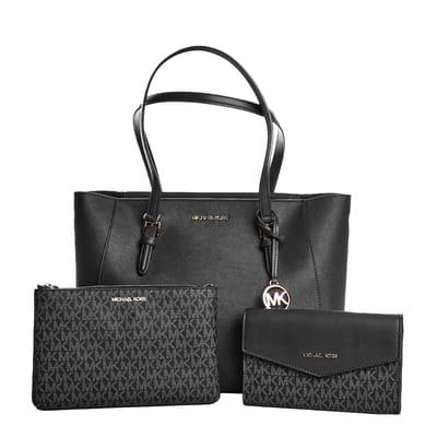 Handtas Dames Michael Kors Charlotte Zwart 34 x 27 x 11 cm