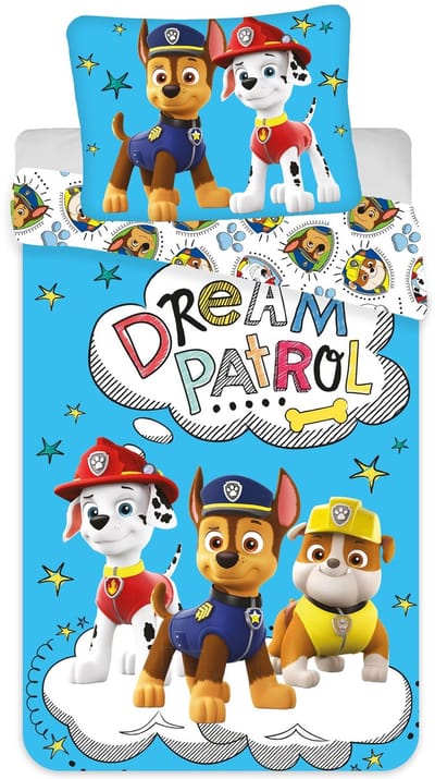 PAW Patrol Dekbedovertrek, Dream Patrol - Eenpersoons - 140 x 200 / 70 x 90 cm - Katoen