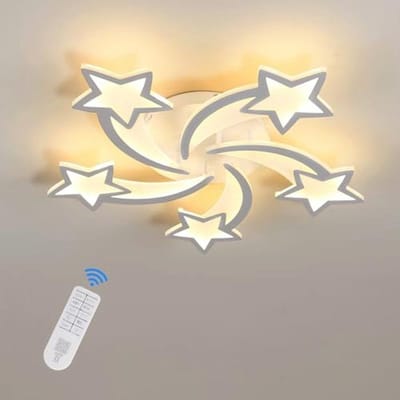 Dimbare LED Plafondlamp 50W 6000LM met Afstandsbediening en APP, Modern Plafondlicht voor Slaapkamer en Woonkamer, 3000-6500K