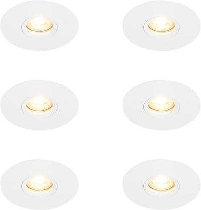QAZQA 102870 - Inbouwspot - 6 stuks - Ø 120 mm - - Woonkamer | Slaapkamer | Keuken